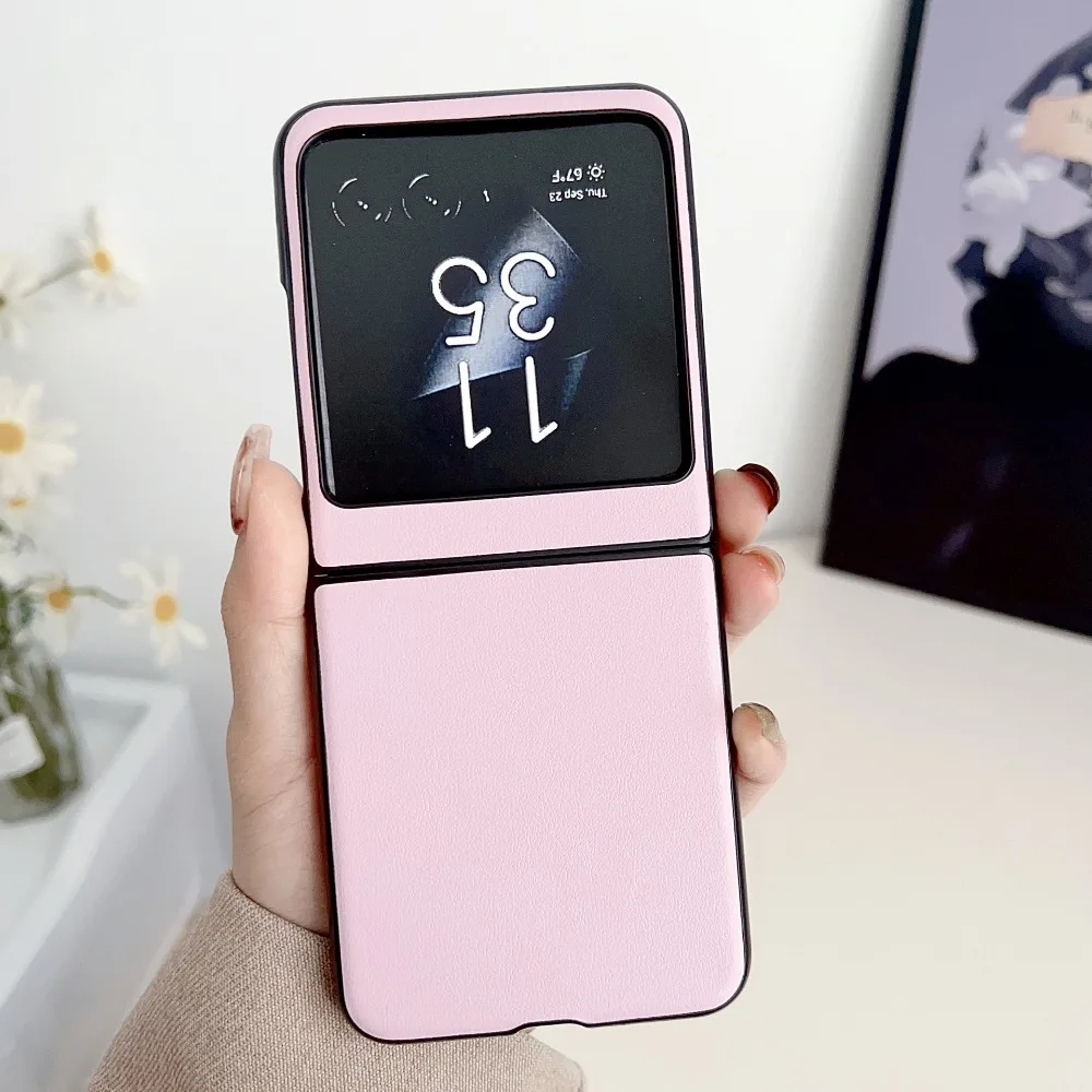 Premium PU Leather Anti-Fall Protective Phone Case for Motorola Razr 50 Ultra (2024)