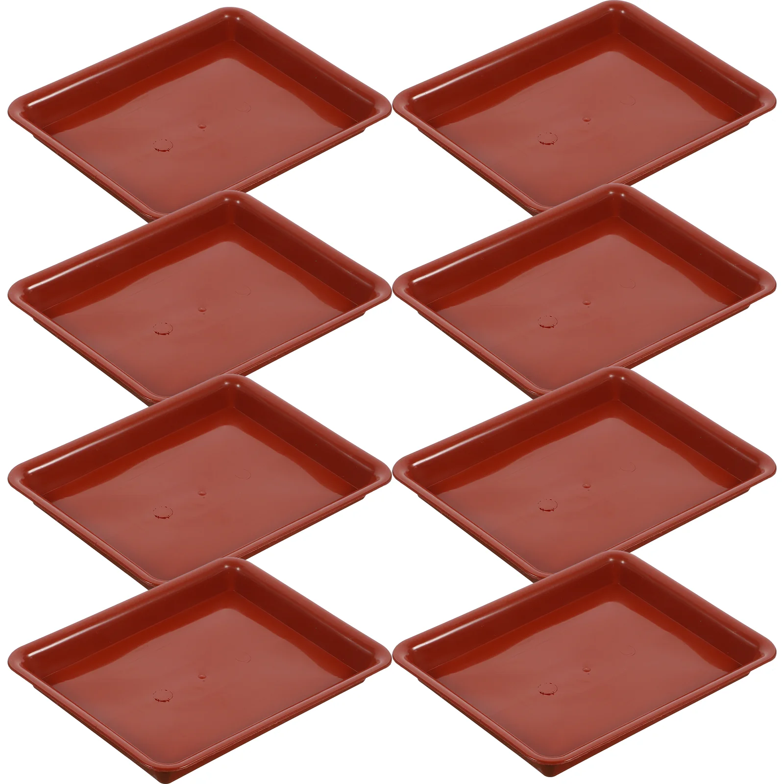 

10 Pcs Tray Garden Potted Plants Plastic Trays for Oval Pots Flower Saucers Planter Plates to Catch Water Catcher