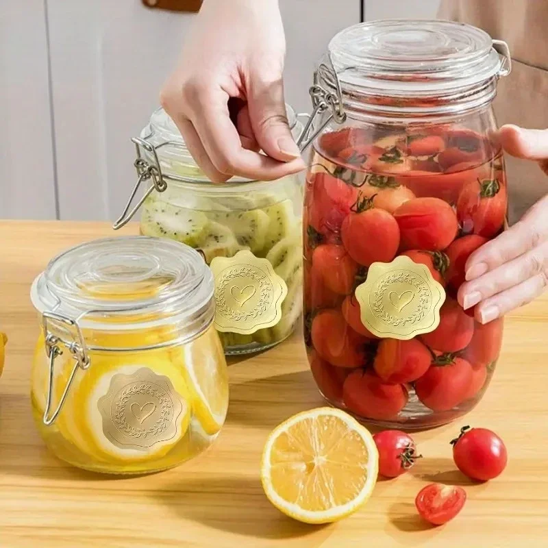 Premium Embossed Heart Stickers Self-Adhesive Envelope Seals for Wedding Invitations Party Decor Gift Wrapping DIY Love Crafts