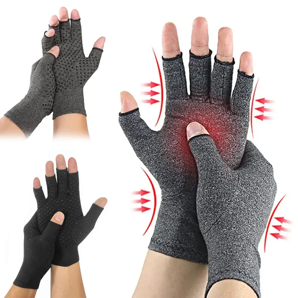 

1Pair Compression Arthritis Gloves with Strap,carpal Tunnel,typing Joint Pain Relief Reduceing Swelling Therapy Wristband Warmth