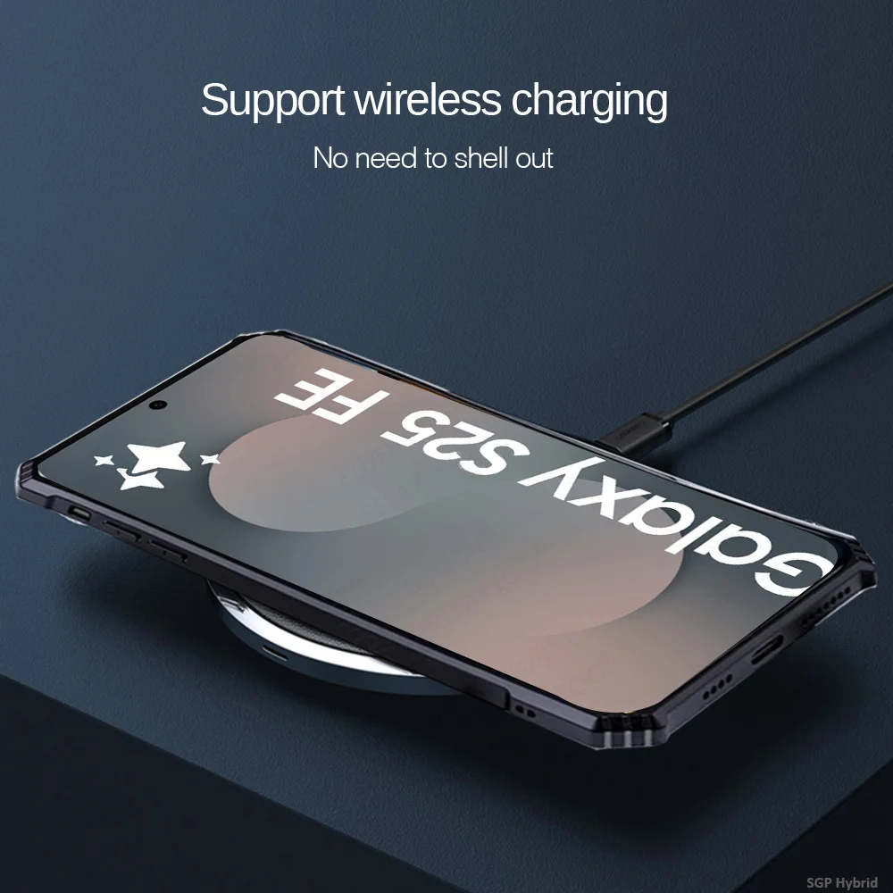 Acrylic Ring Stand Transparent Shockproof Phone Case with Hard PC Back Cover
