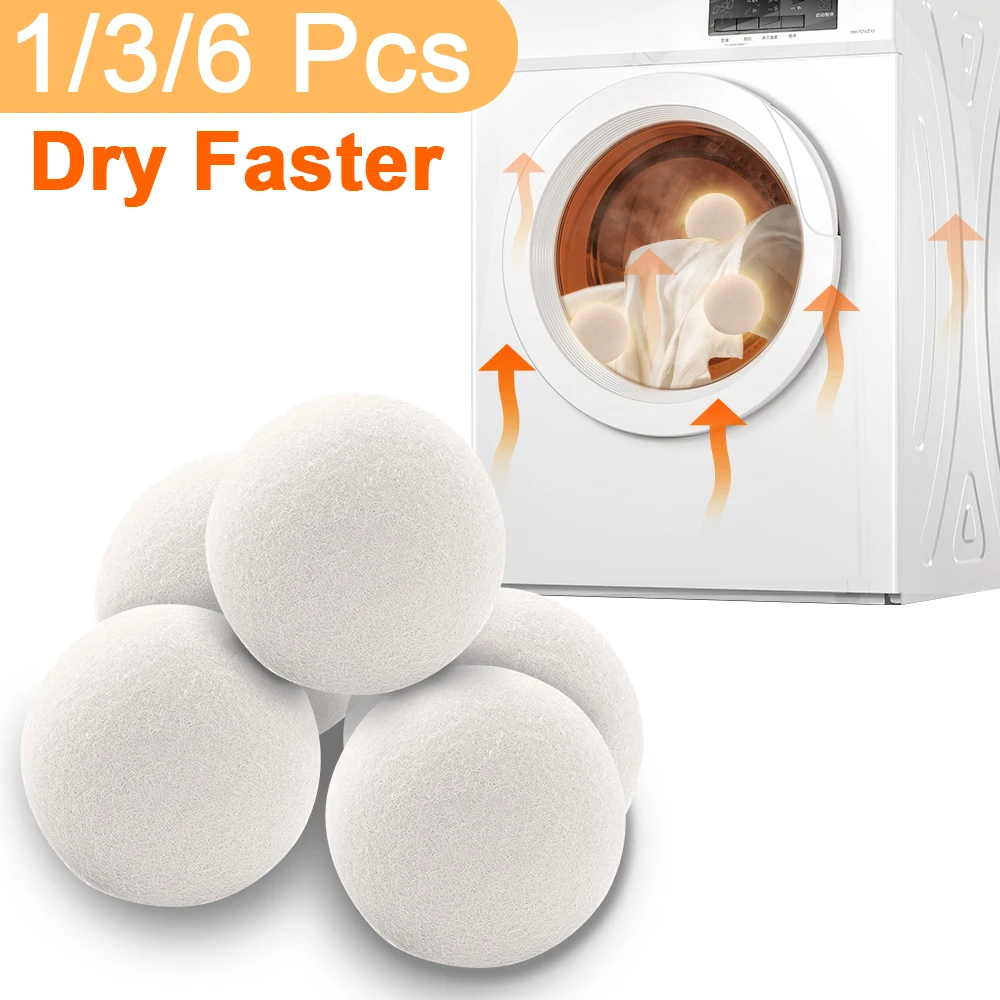 Reusable Wool Dryer Balls Magical Washing Tool For Washing Machine