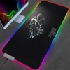 of Mousepads Mat Gaming MousePad LED Table Pads Game Backlit Rubber Desktop XXL RGB T-Thrones Desk  Micro USB 5