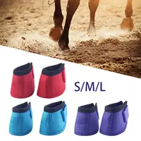 Horse Bell Boots Equestrian Accessories Lightweight Protective Shock Absorbing 2