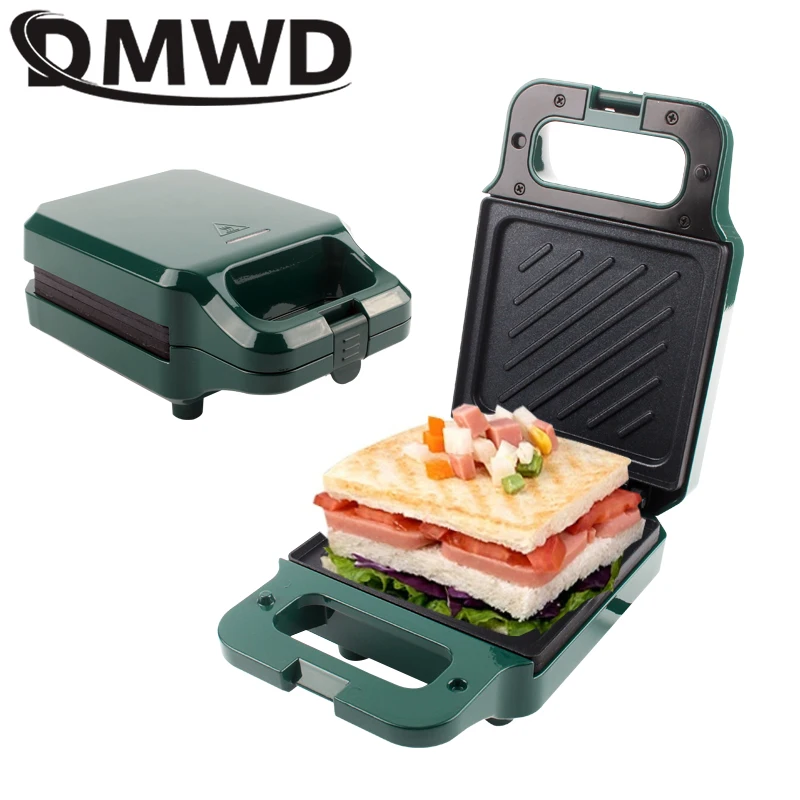 Chleb DMWD toster minilampka Gofry Muffinki urządzenie śniadaniowe Jajko patelnia do omletów Ciśnienie Toster Grill Piekarnik Panini