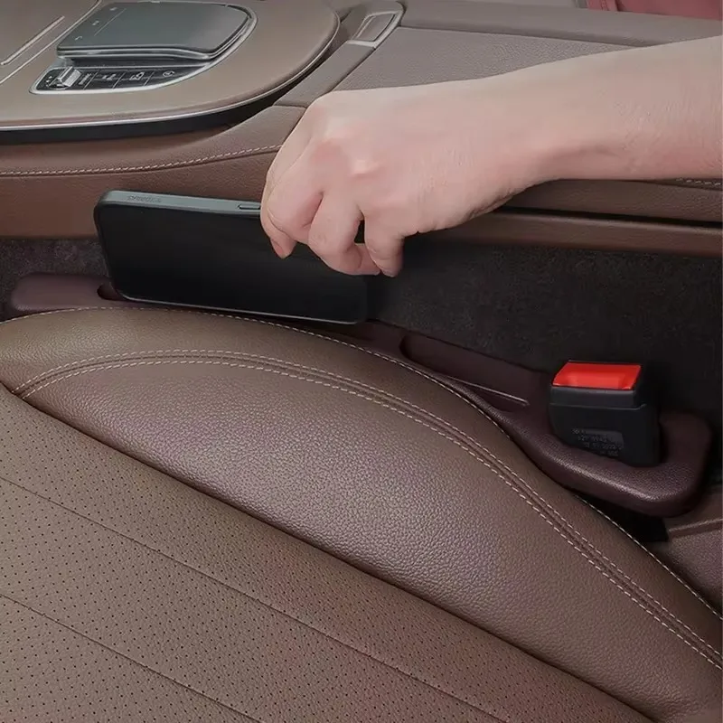 2Pcs Car Seat Gap Filler Seat Crevice Storage Box Bag Between Seats Console Organizer Decoration Interior Auto Accessories 3