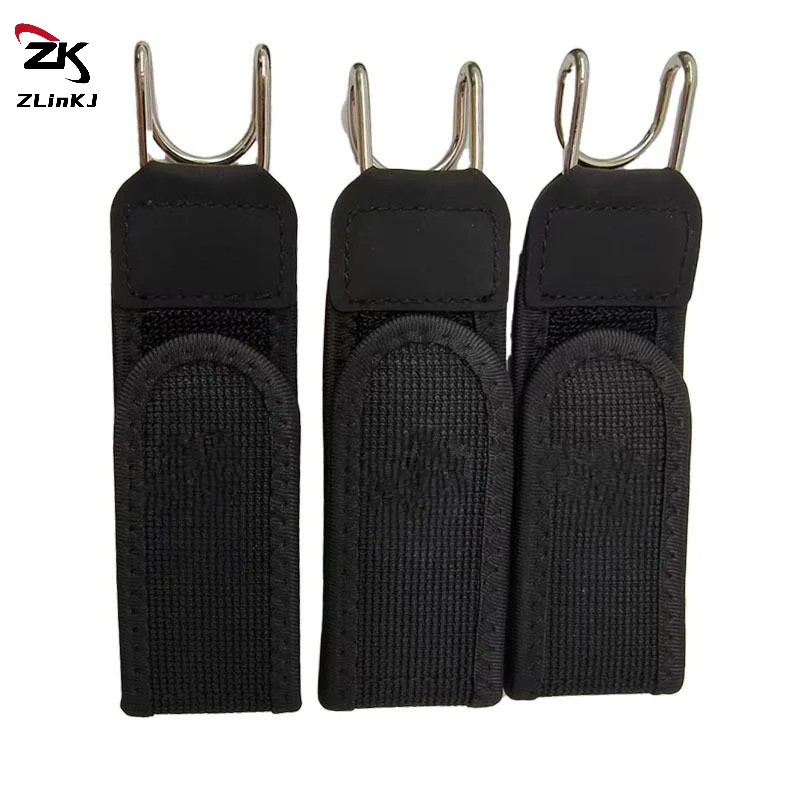 (ZYDD01) 1PCS 블랙 유니섹스 조절 가능한 탄성 버클리스 벨트 후크, 야외 작업용 금속 후크 보이지 않는 허리 벨트 클로저