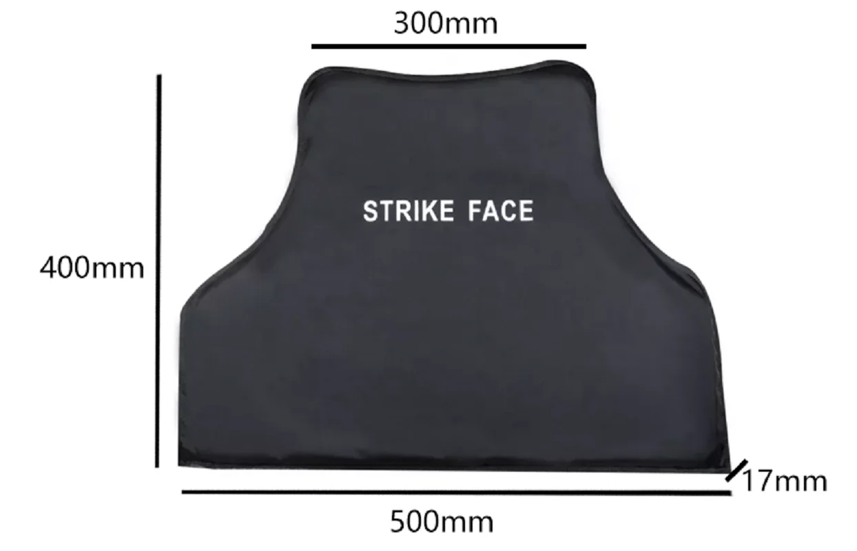 2 Pieces Front And Back 1 Pair BulletProof Plate NIJ Level IIIA 3A 0101.06 PE Aramid Soft Ballistic Side Panel Tactical