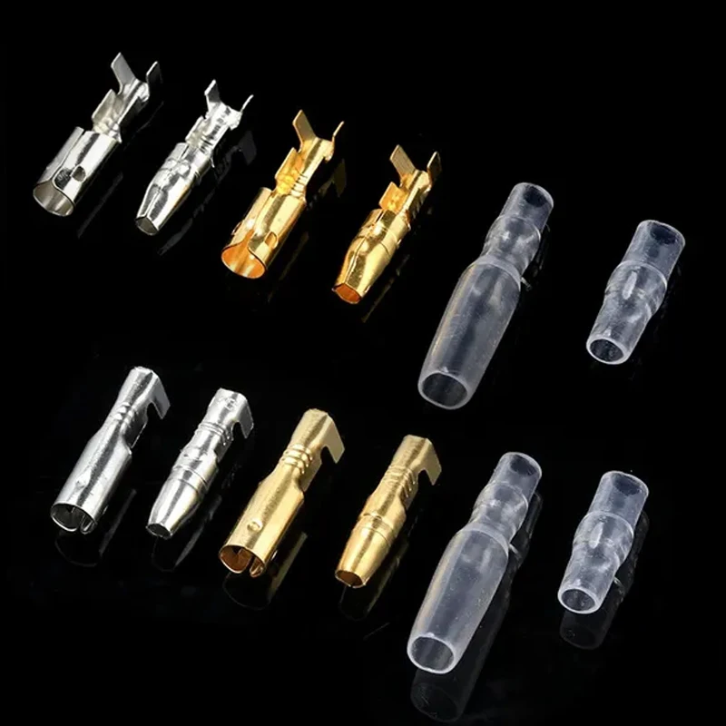 4.0 bullet Crimp terminal car electrical wire terminal connector diameter 4mm Female+Male+Case Cold press terminal 270/400PCS boxed