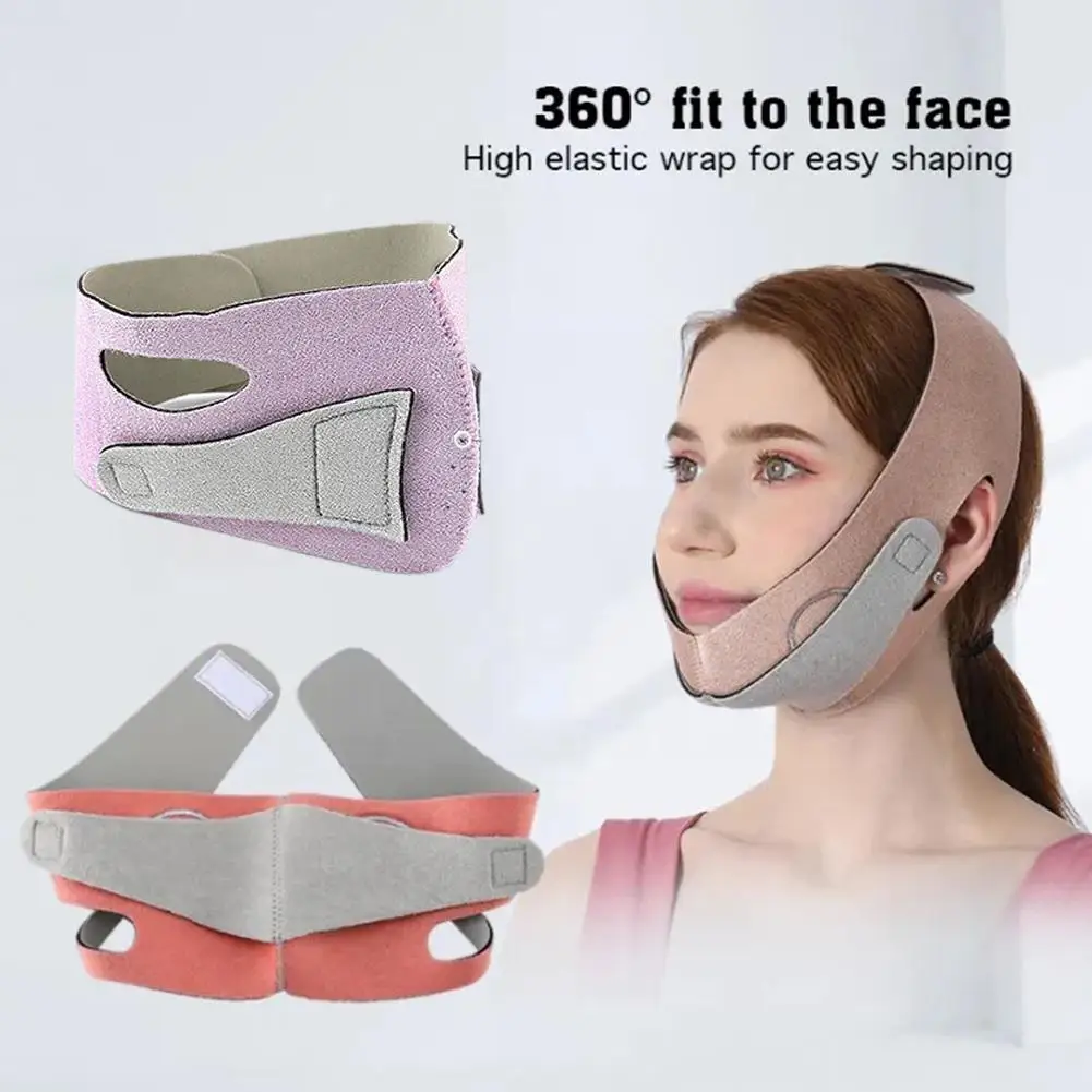 

Face Lifting Slimming Belt Chin Cheek Lift Up Breathable Beauty Shape Graphene Sleep Bandage Sleeping V Tools Massage Facia J6F1
