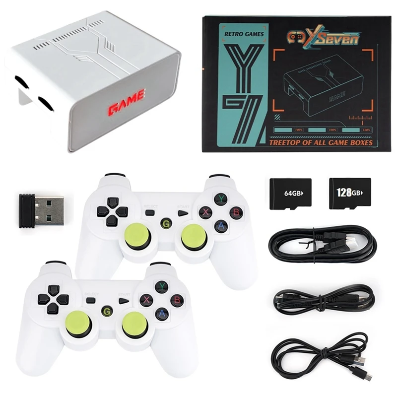 

Y7 Video Game Console 64G+128G 11000 Games Retro Handheld Game Console Wireless TV Game Player For PSP GBA 36 Emulator