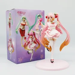 Hatsune Miku Sakura Wafuu Kissa Ver. Maid Figure - Collectible Anime Figurine Gift (With box)
