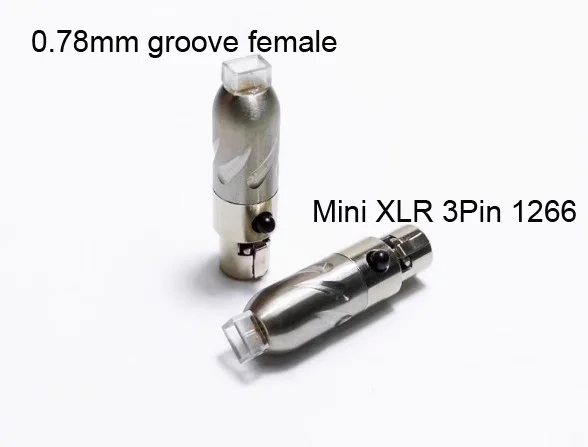 1 Pair 0.78mm/MMCX 3.5MM/2.5/MM/A2DC Female To MINI XLR 3Pin For HEDD 1266 GL850 MEZE Headphone Earphone Connector Adaptor