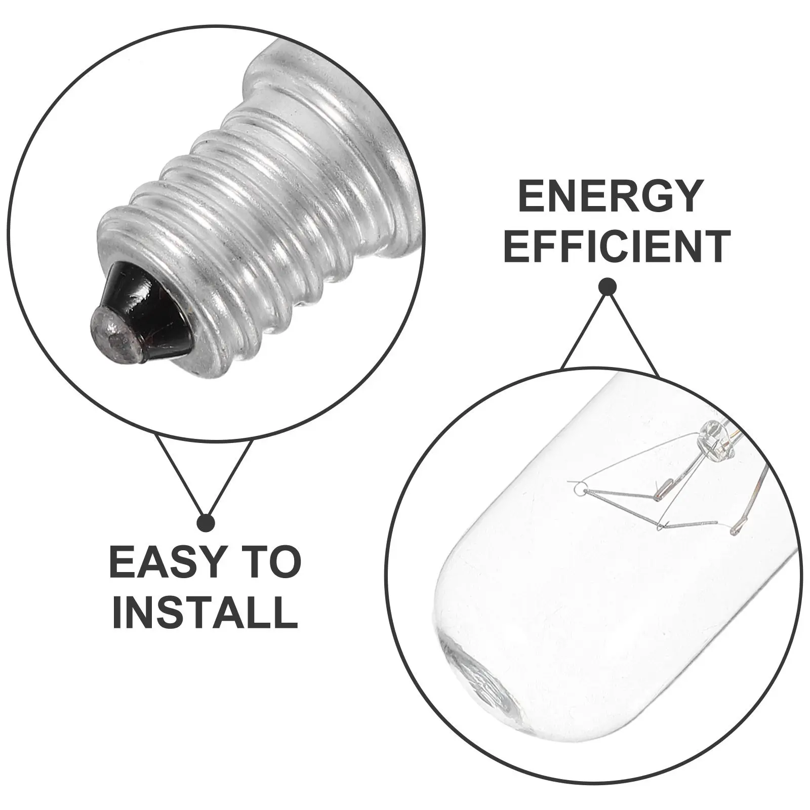 2Pcs 레인지 후드 전구 E14 가전 전구 스토브 재봉틀 램프 후드 통풍구 전구 LED 스토브 램프