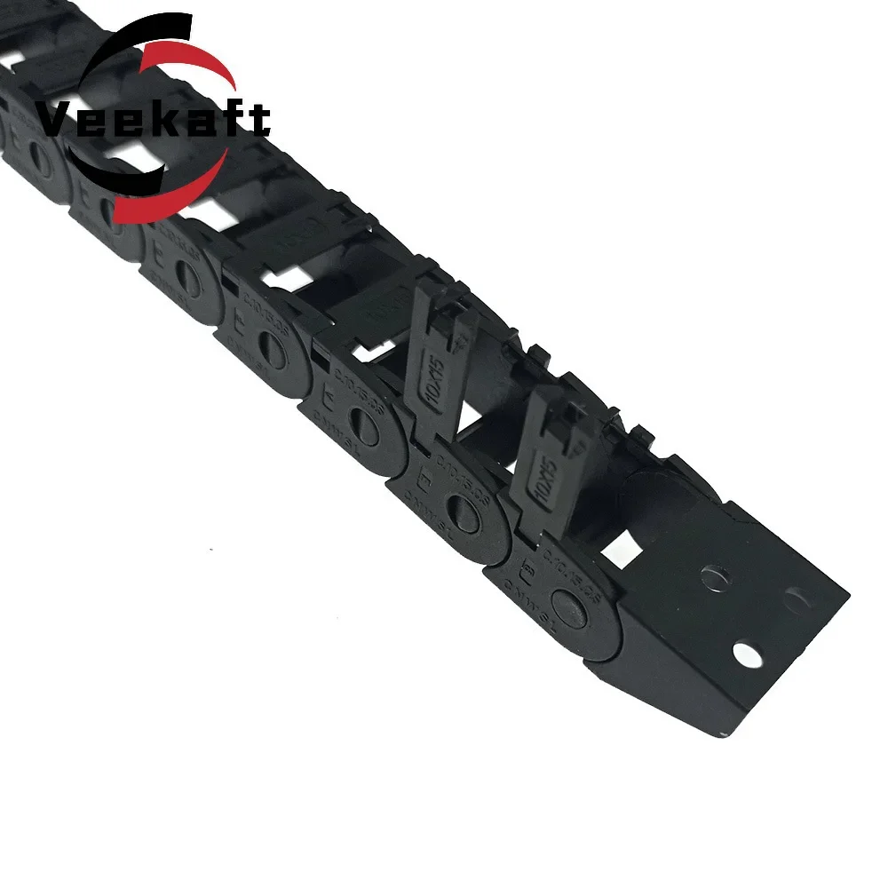 Enhanced Drag Chain Bridge-Type Cable Carrier with End Connectors (L1m) for CNC and 3D Printing Applications