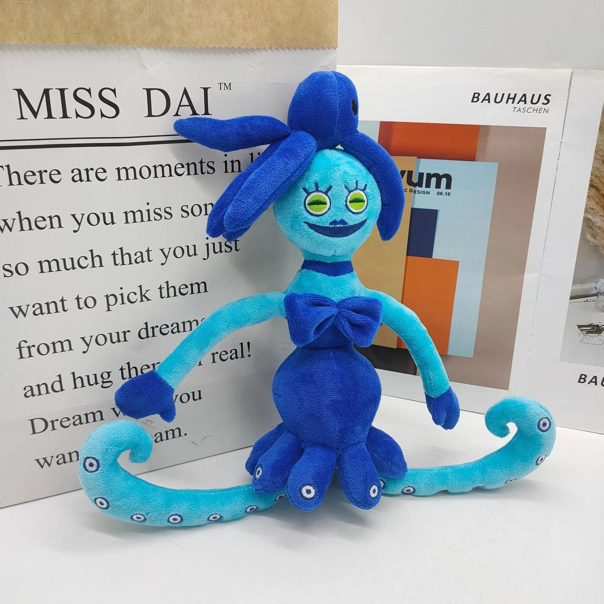 40Cm Blue Octopus Mommy Long Legs Peluche Cute Soft Farcito Dolls Kawaii Octopus Peluche Regali Per Bambini