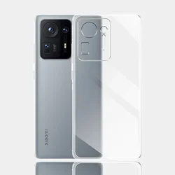 Transparent Silicone Soft Shockproof Phone Case - Clear Protective Cover for Xiaomi Mix4 (Clear)