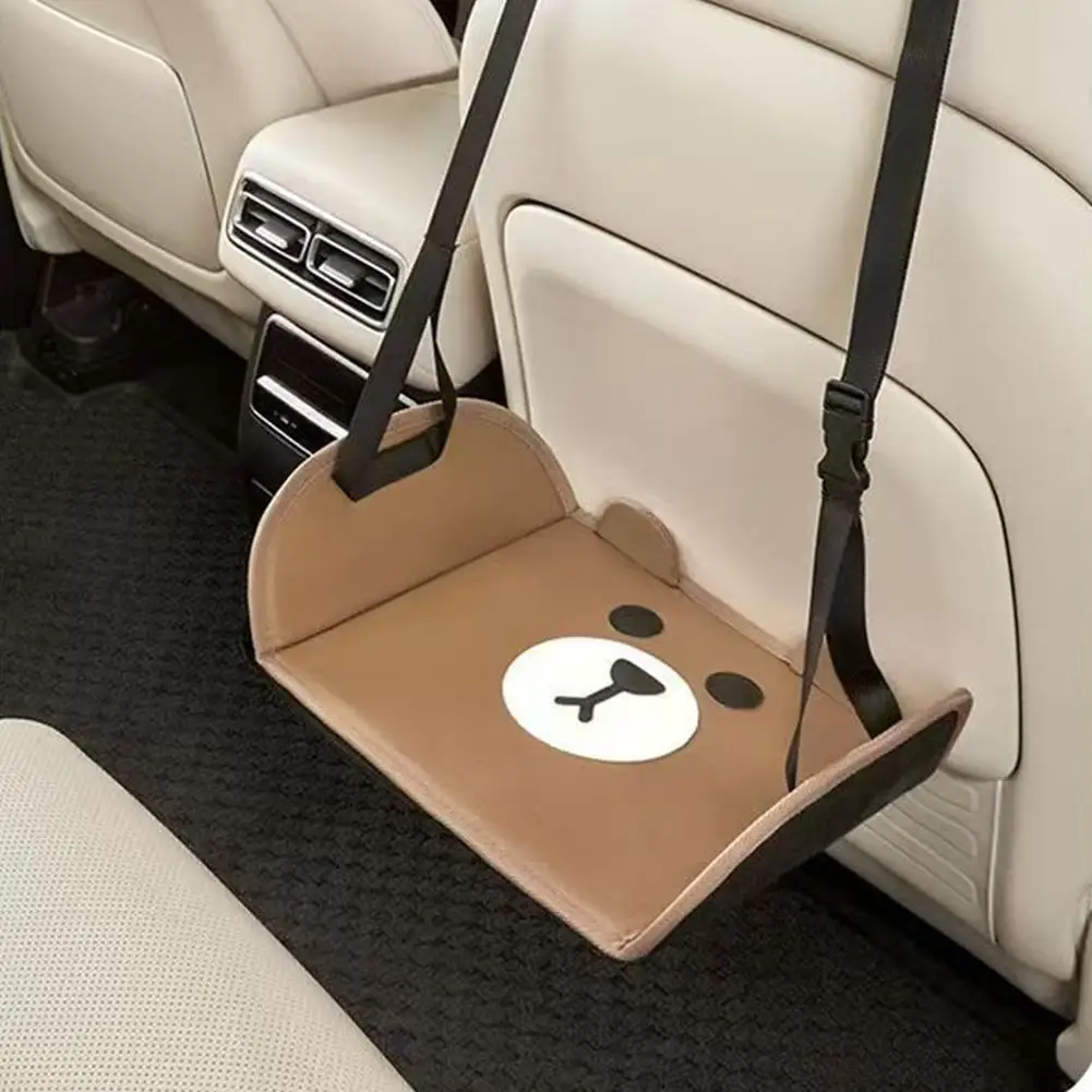Car Foot Rest Travel Portable Foot Hammock Long Flight Essentials Office Hanging Adjustable Interior Supplies
