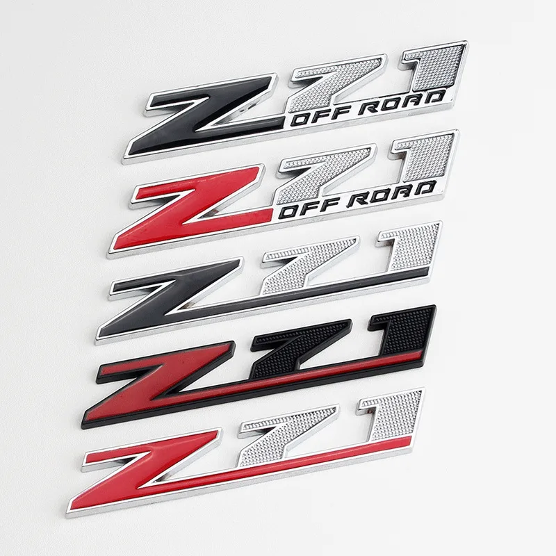 Car Sticker Emblem Chrome Badge Decals for Chevrolet Silverado Chevy Colorado Z71 OFF ROAD 4X4 SIERRA GMC Auto styling stickers |
