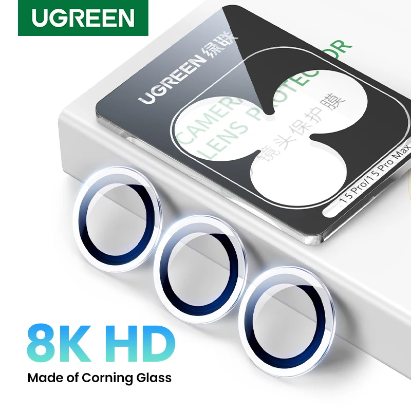 

UGREEN or iPhone 15 Pro Max Camera Lens Glass Protector for iPhone 15 Pro iPhone 15 14 13 Pro Mini Plus Protective Film