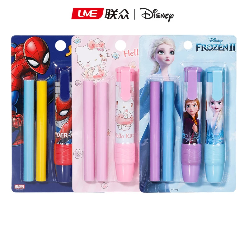 

Выдвижной карандаш-Ластик Disney, коррекция «холодный человек-паук», принадлежности для карандашей, школьные принадлежности, милые Канцтовары