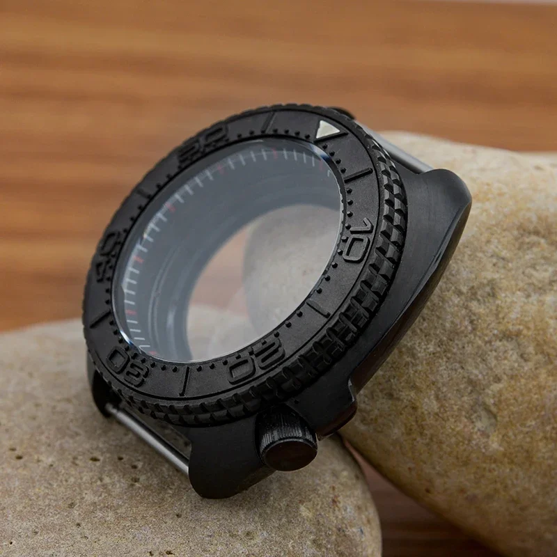 Custodie Per Orologi Black Captain Willard Adatte Per Nh35 Nh36 Japan Movement Cover Posteriore Trasparente Seiko Abalone Turtle 6105 Sostituire La Cu