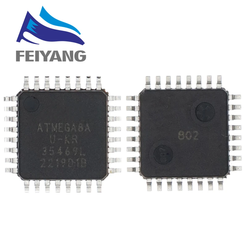 SAMIROB ATMEGA8 ATMEGA8A-AU TQFP32 anstelle von (ATMEGA8L-8AU und ATMEGA8-16AU)