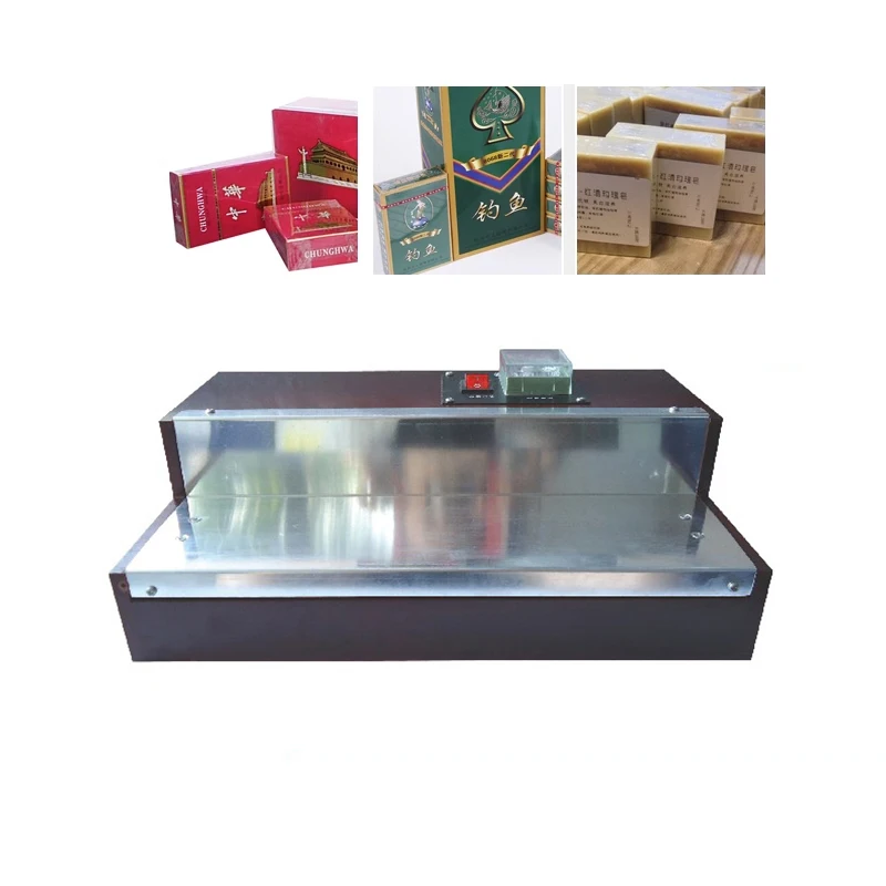 

Electric Heating Film Shrink Packaging Machine Perfume Box Cigarettes Cosmetics Poker Box Blister Film Wrapping Machine