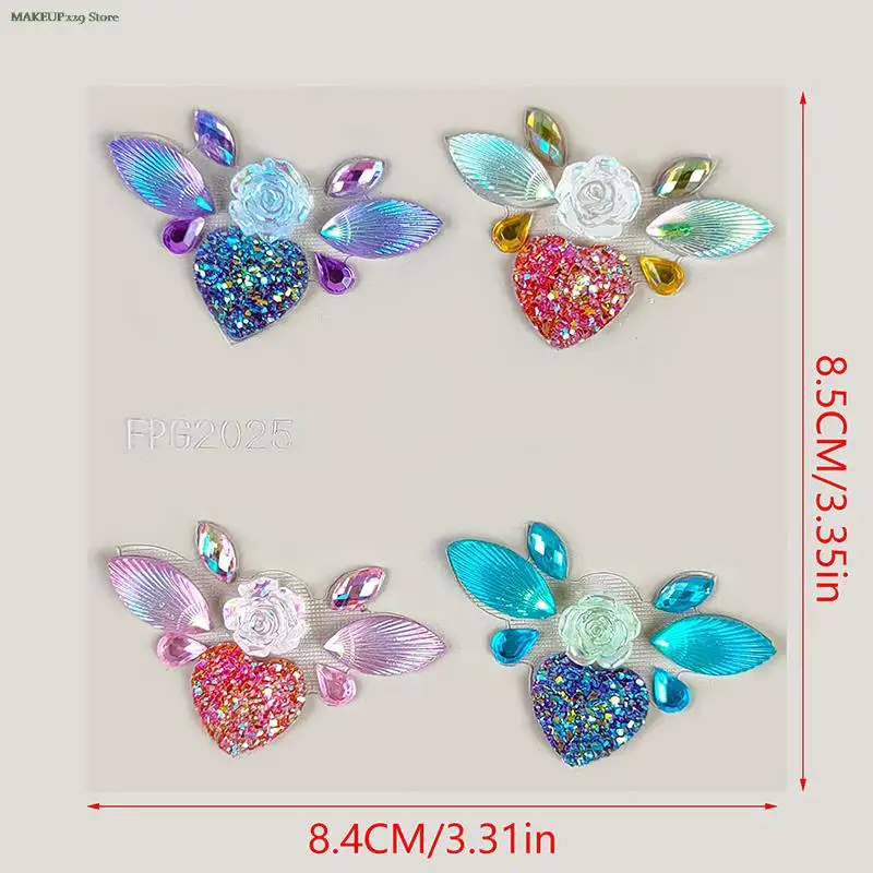 Makeup Rhinestone Stickers Tattoo Stickers 3D Face Tattoo Jewels Stickers Shiny Face Decoration Body Art Decoration Stage Makeup Tool