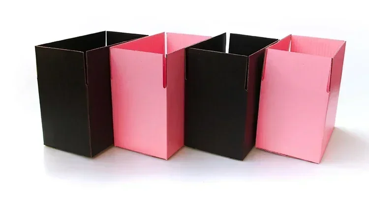 5pcs/10pcs / black and pink paper box 3-layer corrugated paper packaging gift box supports customized size and logo 29 Sd190b7a6e6474b8f925ceb2644384a0br