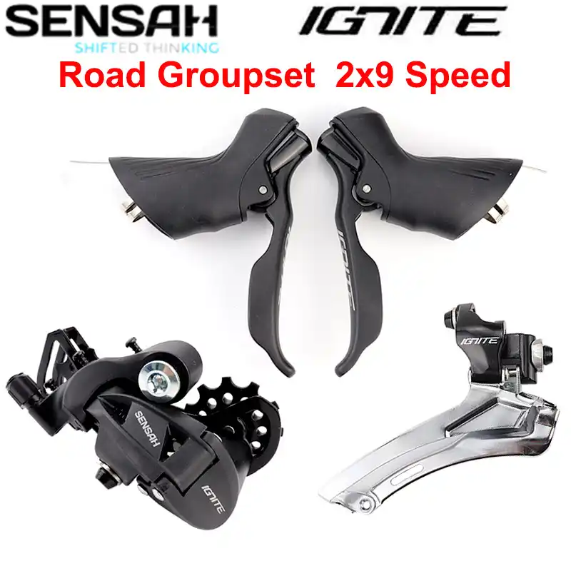 SENSAH IGNITE Road Bike Shifter 2x9 Speed Rear Derailleur Front