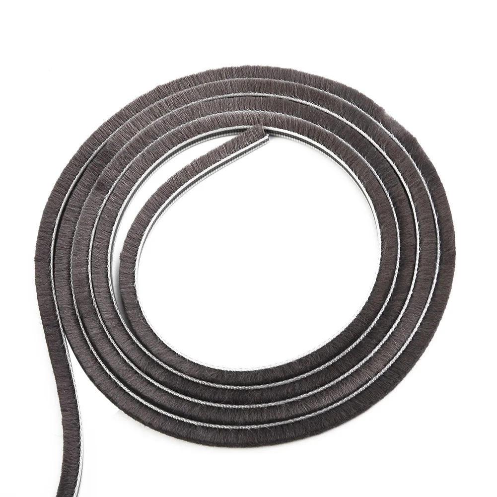 

1pcs Seal Strip 10m Draught Excluder Brush Casement Pile Seal Strip Door Weatherstrip 5mm*6mm Windproof Soundproof