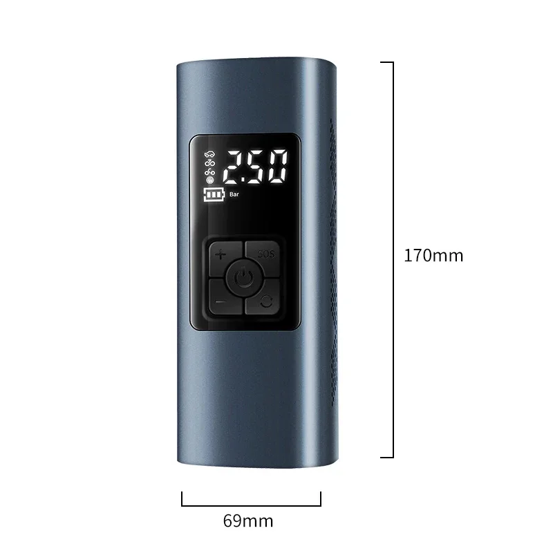 Electric Air Pump with 6000 mAh Battery, 150 PSI Electric Compressor