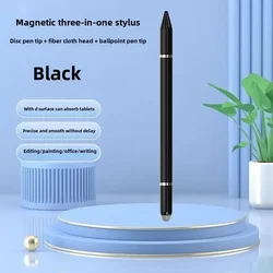 Versatile Magnetic Stylus Pen for Tablets & Smartphones (Plastic Black)