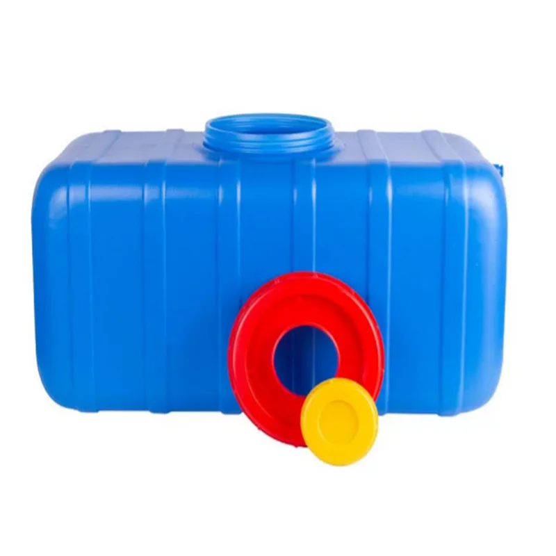 80L RV Car Plastic Water Tank Outdoor Sunscreen Thickened Water Bucket Horizontal Storage Bucket Household