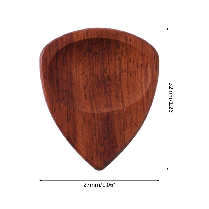 Guitar Picks Plectrum Wood Acoustic Electric Bass T4MF