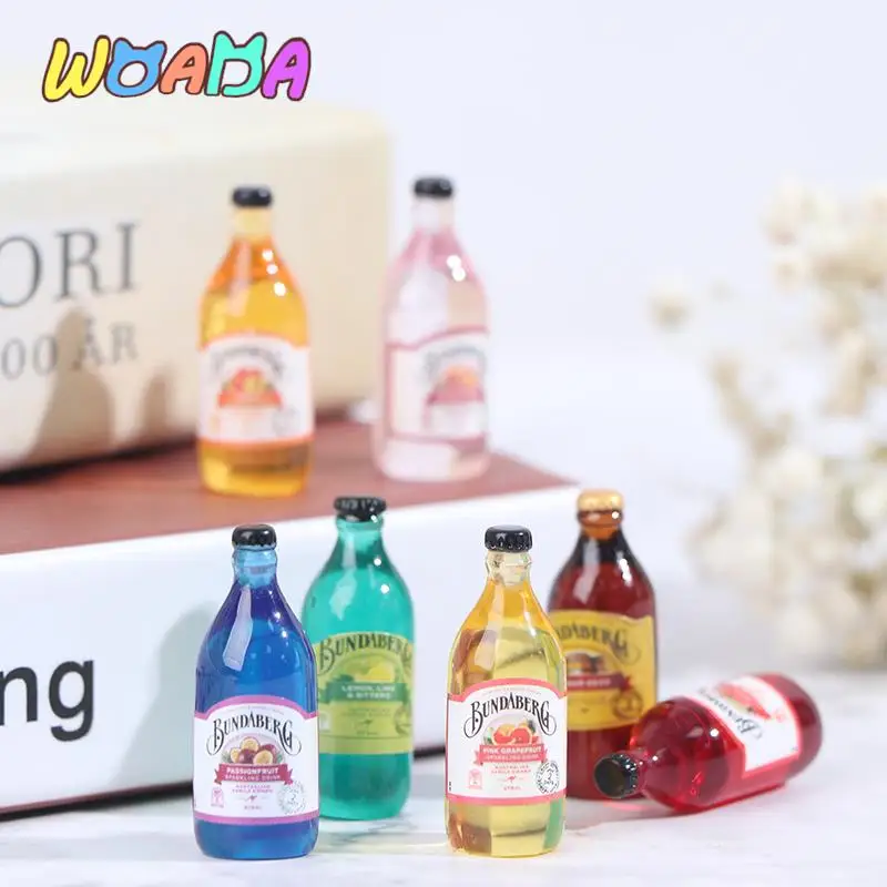 

10Pcs 1:12 1:6 Dollhouse Miniature Drink Bottles Model Dolls Kitchen Accessories