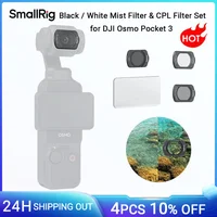 SmallRig Black/White Mist Filter & CPL Filter Set for DJI Osmo Pocket 3, Magnetic Snap-on, W CPL Filter & Screen Protector -4775 1