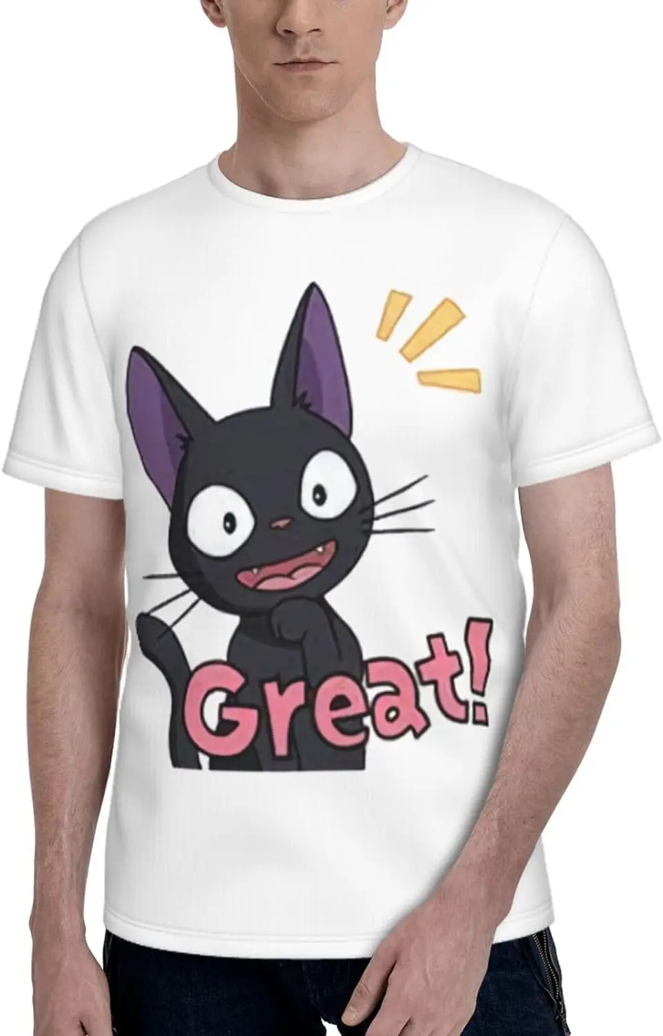 

Mens T Shirt for Kiki cat Delivery Service T Shirts,Cool top Short Sleeve Shirt