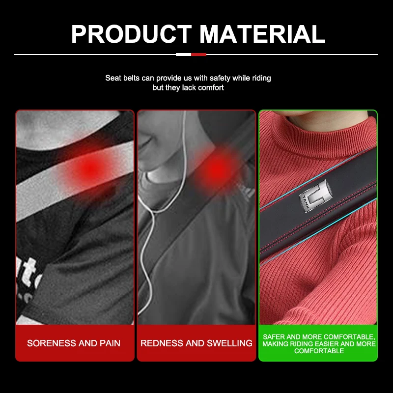 1Pcs Car Sea Belt Protect Shoulder Safety Cover Accessories For TANK Great Wall 300 400 500 700 800