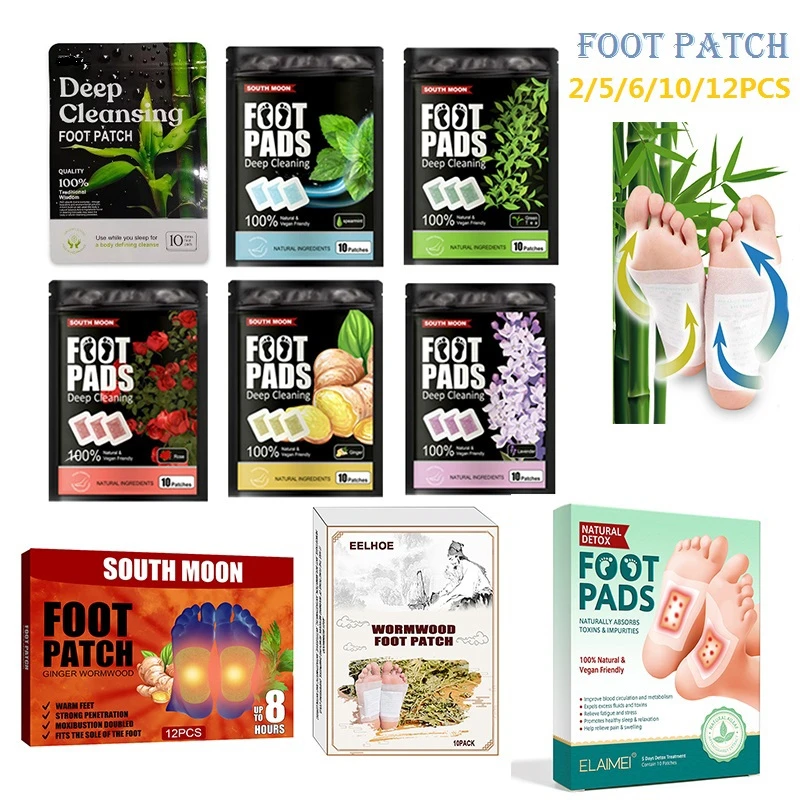 10pcs Ginger Detox Foot Patches Deep Cleansing Foot Sticker Improve
