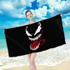 M-Marvel Terror V-Venom Towel Towel pattern beach towel, quick drying and absorbent, The fabric is made of cotton and does 6