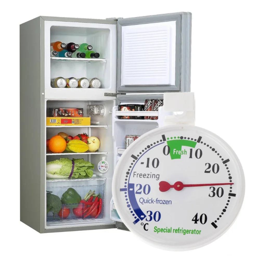 Réfrigerateur Thermomètre Congélateur Analogique Batteriee Rond