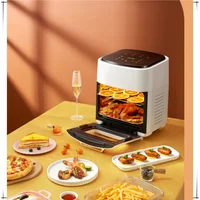 Kitchen electric oven 15L automatic large capacity air fryer transparent visual multi-functional oven 2