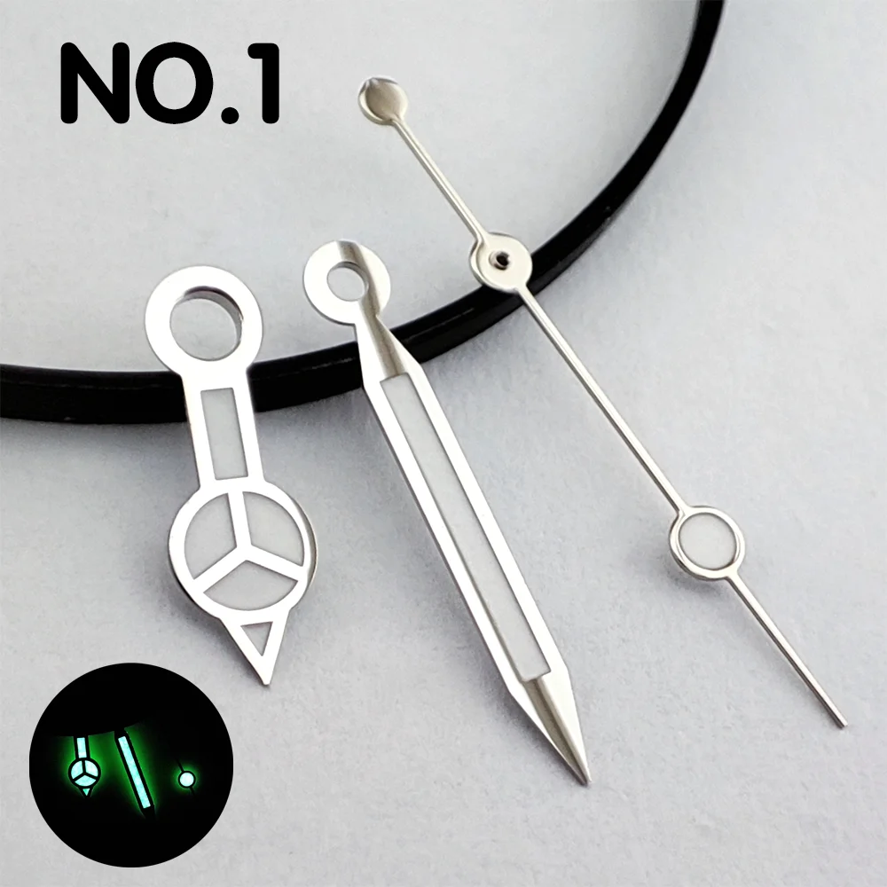 NH35 Hands C3 Luminous Hands Mercedes Benz Hands Suitable for NH35/NH36 Movement Watch Parts Replacement Accessories