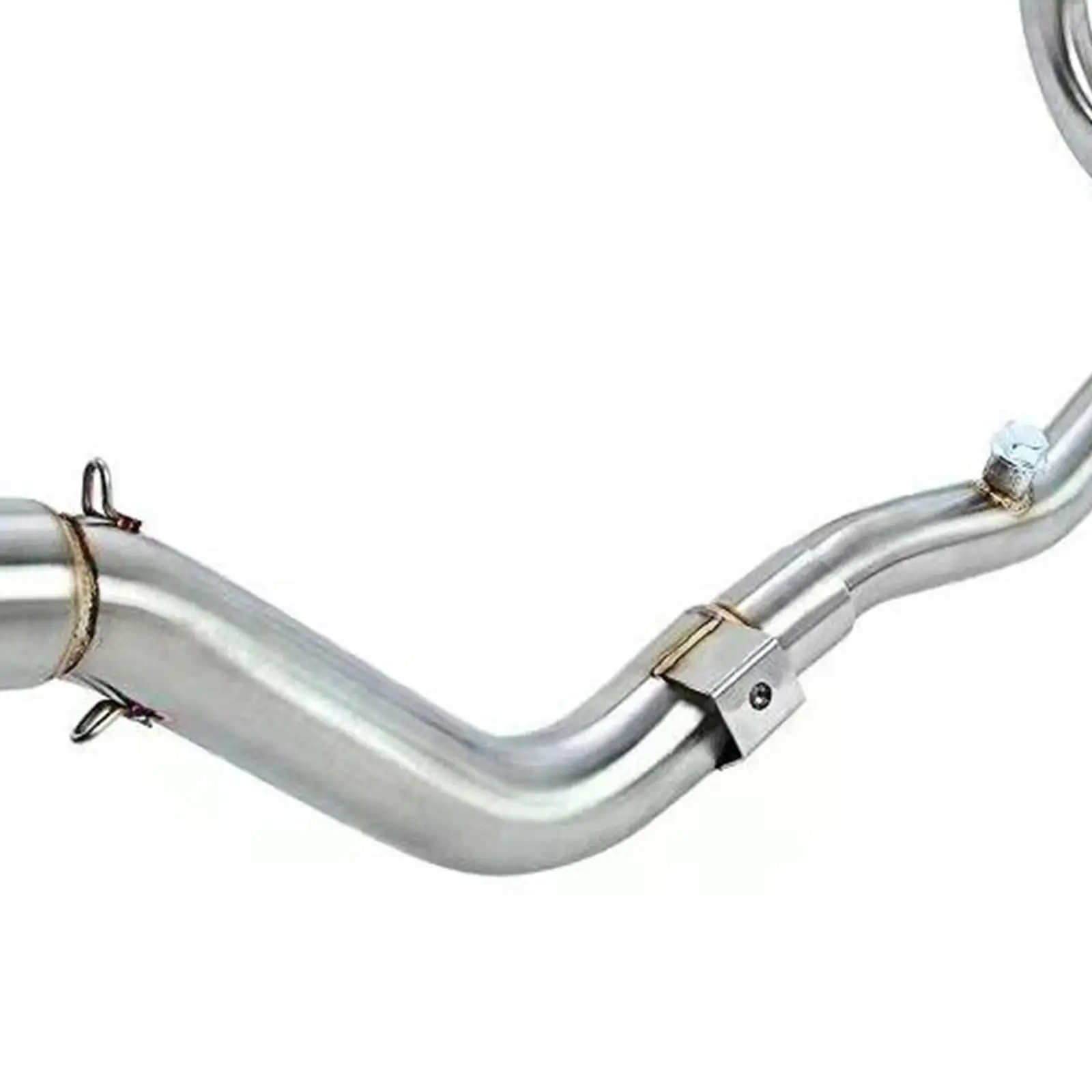 Mid Exhaust with Bend Front Middle Section Stainless Steel Mid‐ Crf250L 2-21 Modified Mufflers System