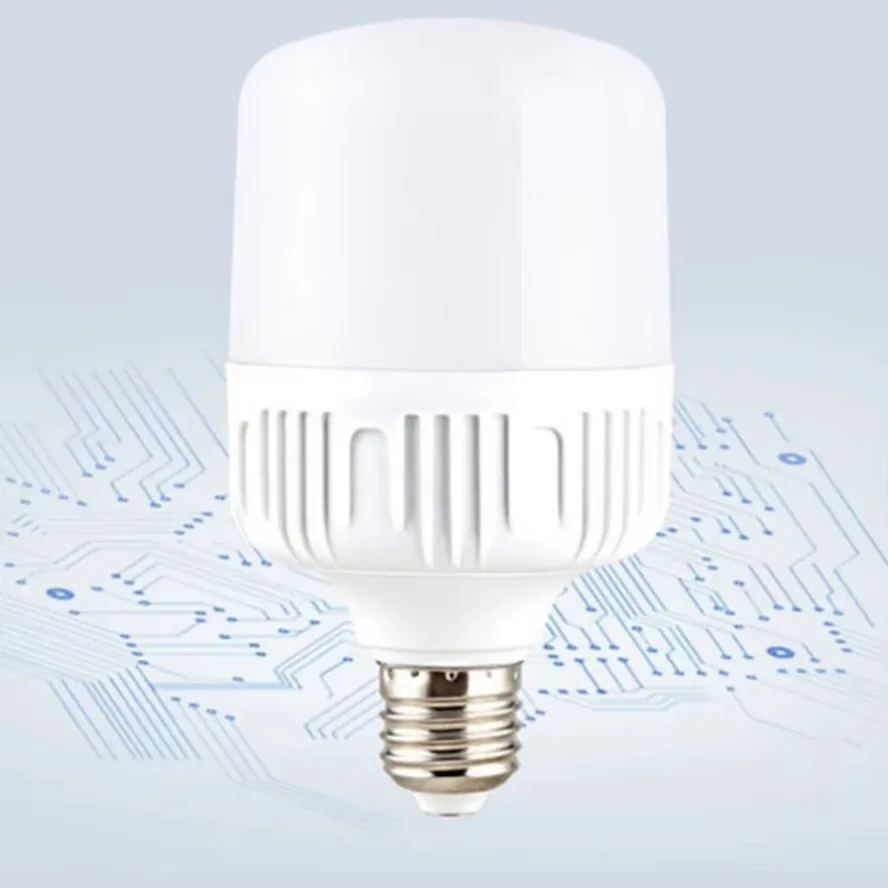 220V 100W E27 LED 나사 입 빛 깜박임 없음 고휘도 백색광 눈 보호 높은 방열 전구