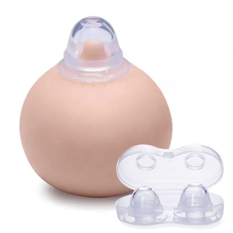 1 Pair Silicone Nipple Corrector Painless Nipple Sucker Puller Aspirator for Correction Flat Inverted Nipples 5