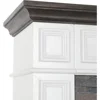 Portable Freestanding Wood Stove Heater, Realistic 3D Dancing Flame Effect and Stacked Stone Surround. 4