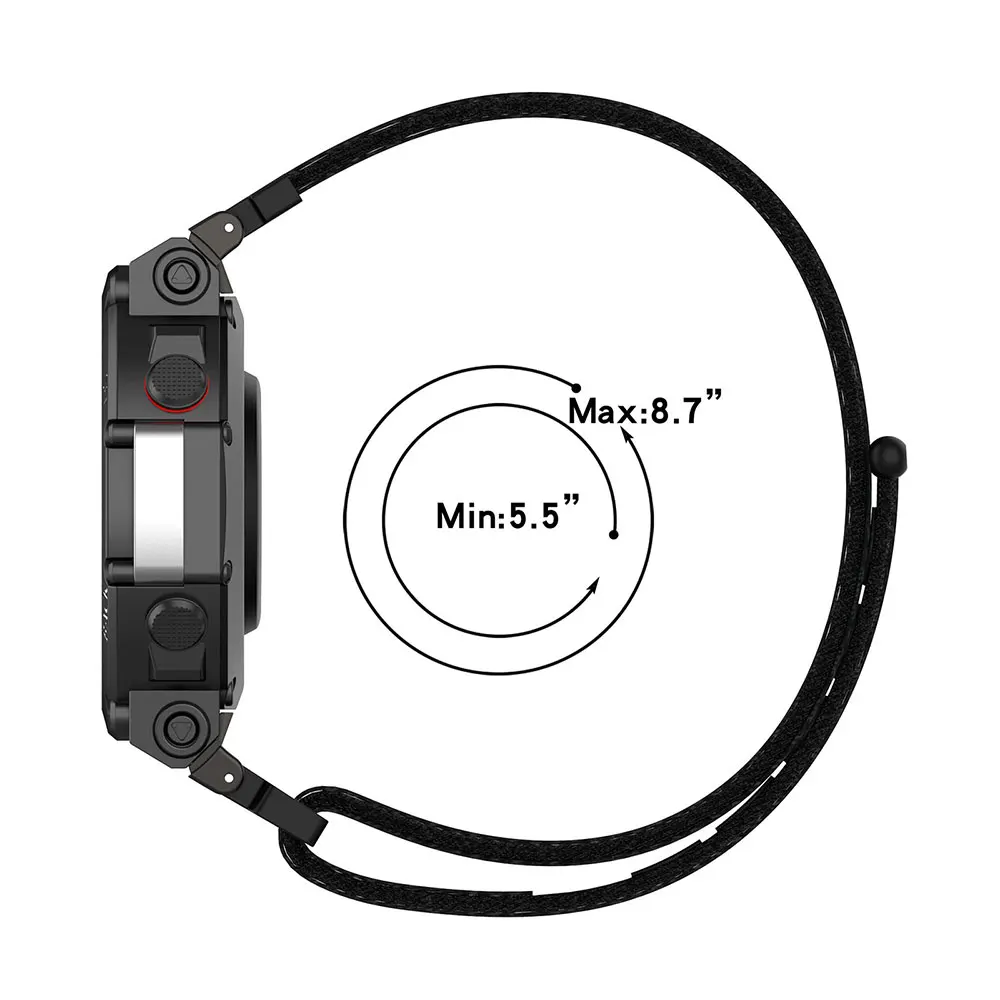 Nylon Loop Strap Smart Watch Band Bracelet - Universal Wristband Replacement
